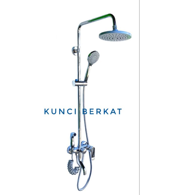 Shower Coloum 4 in 1 Stainless/Shower Set Hot and Cold/Shower Tiang Panas Dingin/Sower Mandi