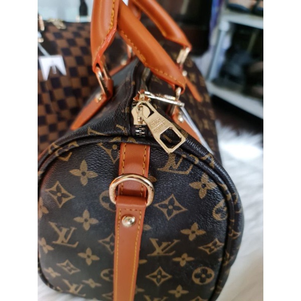 Tas wanita import speedy bandoliere Free Box size 25 cm full emboss