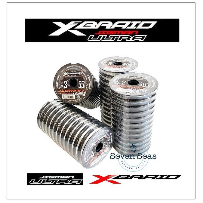 YGK XBRAID X-BRAID JIGMAN ULTRA X8 PE BRAIDED SENAR Connecting 100m