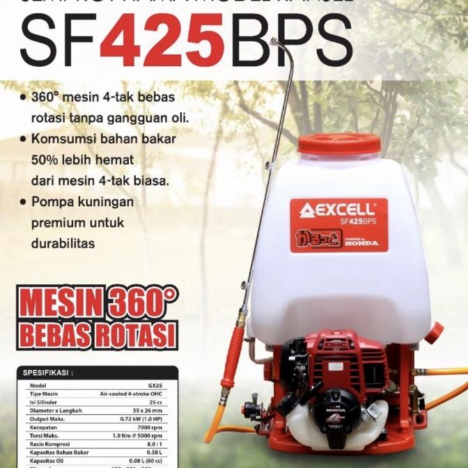 Harga Promo Jual Mesin Alat Semprot Hama 4 Tak Honda Excell Sf 425 Bs / Sf425Bs Bps