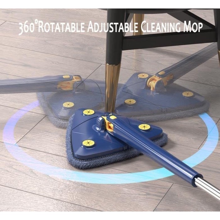 BAROKAH GAMIS LARGELYE SUPER MOP PEL LANTAI SEGITIGA Kaca Pembersih serbaguna triangle debu sarang laba laba cleaner wall tembok mop floor adjustable telescopic