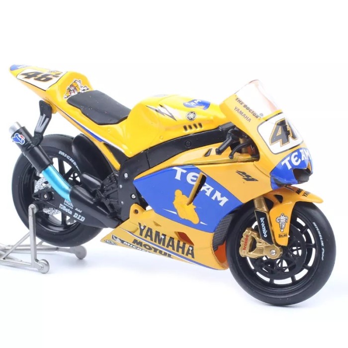Diecast Motor Balap 1:18 Moto GP Yamaha YZR M1 2006 Valentino Rossi