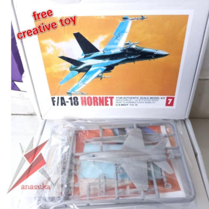 HOT SALE MODEL KIT F-18 HORNET TOP GUN MINIATUR PESAWAT TEMPUR NEW. TERMURAH