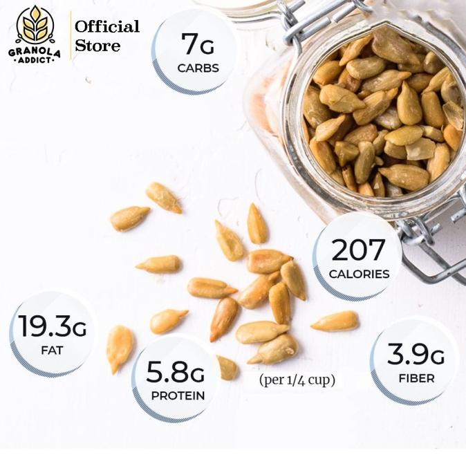 

STOK TERBATAS SUNFLOWER SEED / KUACI KUPAS 250G - GRANOLA ADDICT INGREDIENTS