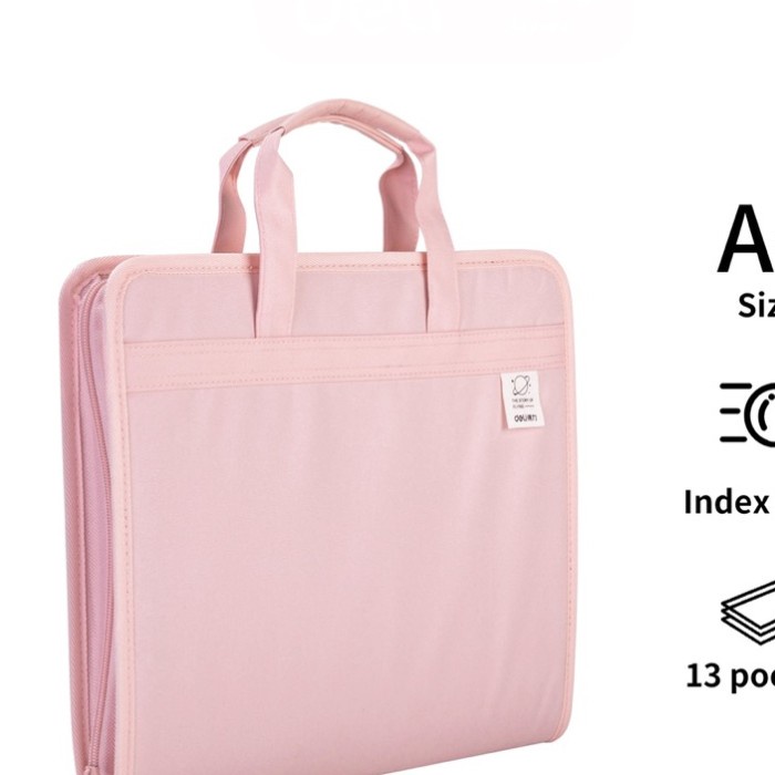 

Terlaris Deli File Organizer Folder 13 Sekat Document Bag Tas Dokumen A4