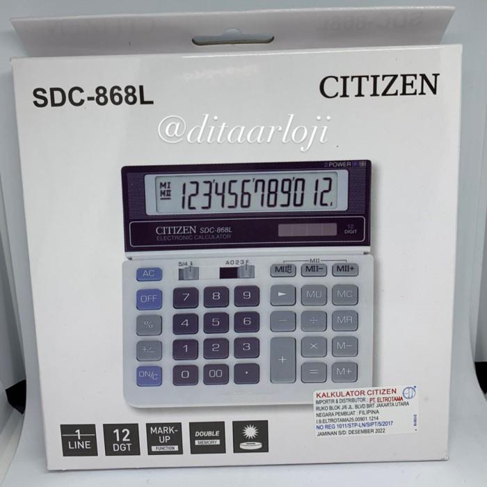

Terlaris Jual Kalkulator Citizen Sdc 868L Original Garansi Resmi