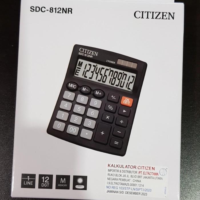 

Terlaris Calculator Citizen Sdc 812 Nr