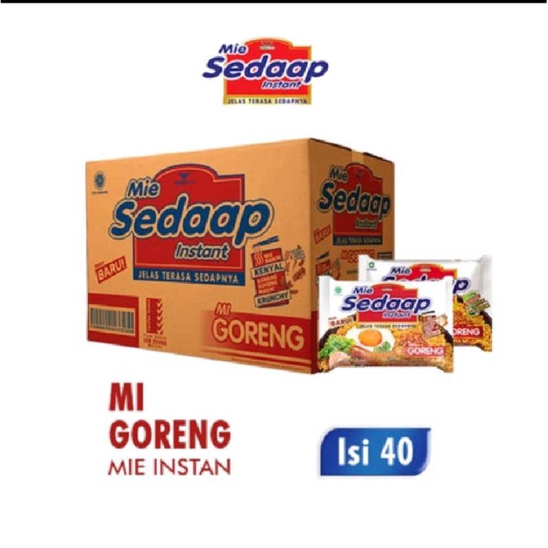 

Mie sedap goreng 1 dus isi 40 pcs