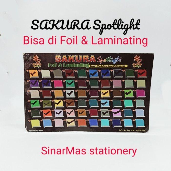 Kertas Cover Jilid Foil Sakura / Kertas Spotlight foil & laminating