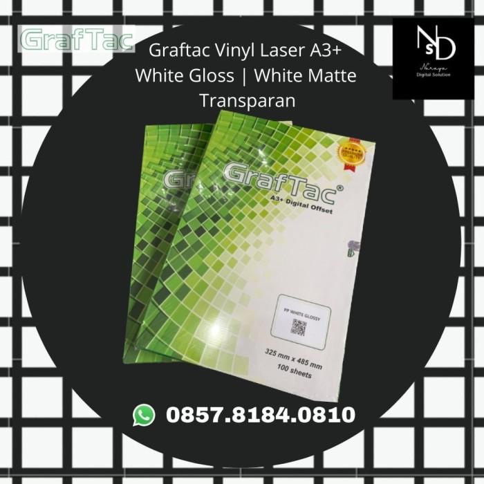 

Sticker Graftac Vinyl Laser stiker Digital A3+ - Repack 25 lembar