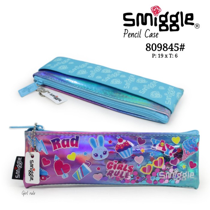 

KT- Smiggle Pencil Case Set Tempat Pensil Kotak Pensil Unicorn Black Pink - Girl Rule 80984 TERBARU