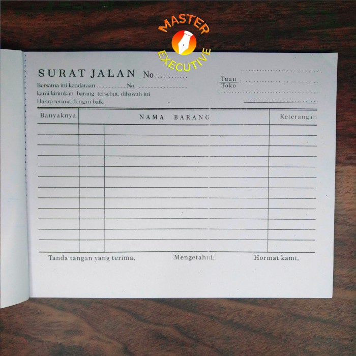 

Pak - 10 Buku AF Buku Nota Surat Jalan 2 ply NCR / Rangkap B2 Besar
