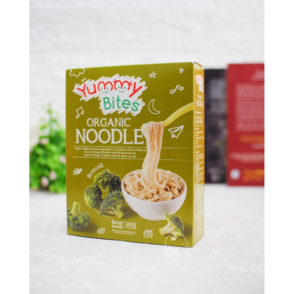 Yummy Bites Organic Noodle / Mie Bayi Organik / MPASI / Mie bayi mpasi Sehat