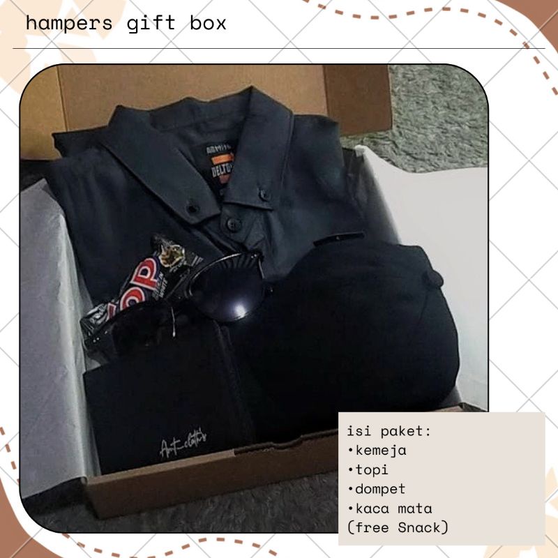 

Hampers Gift Box | set hadiah cowok | kemeja
