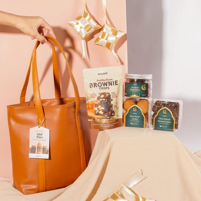 

Hampers Hampers Lebaran / Parcel Lebaran - Leather Bag - Sophia Set -Luckybite Discount