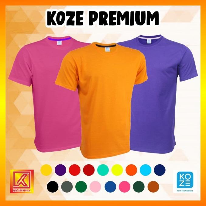 Baju Kaos Polos Koze 30S Warna