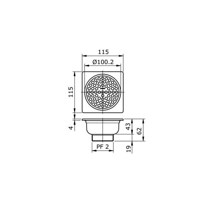 Saringan Got / Floor Drain Toto Tx1Bv1N