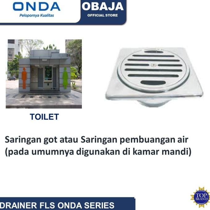 Saringan Got Fls 12+Frame Onda/Floor Drainer Fls 12+Frame Onda