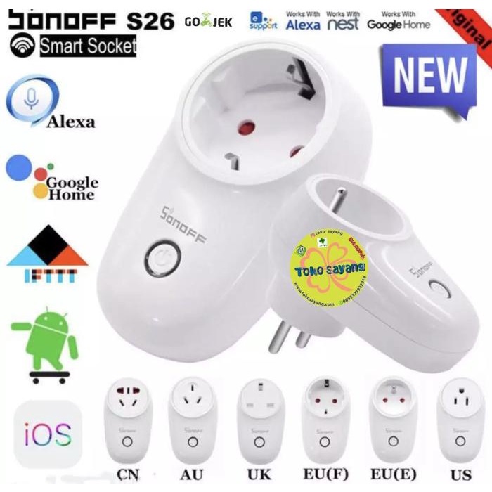 Stop Kontak Wifi Smart Home Smart Plug Wifi Timer