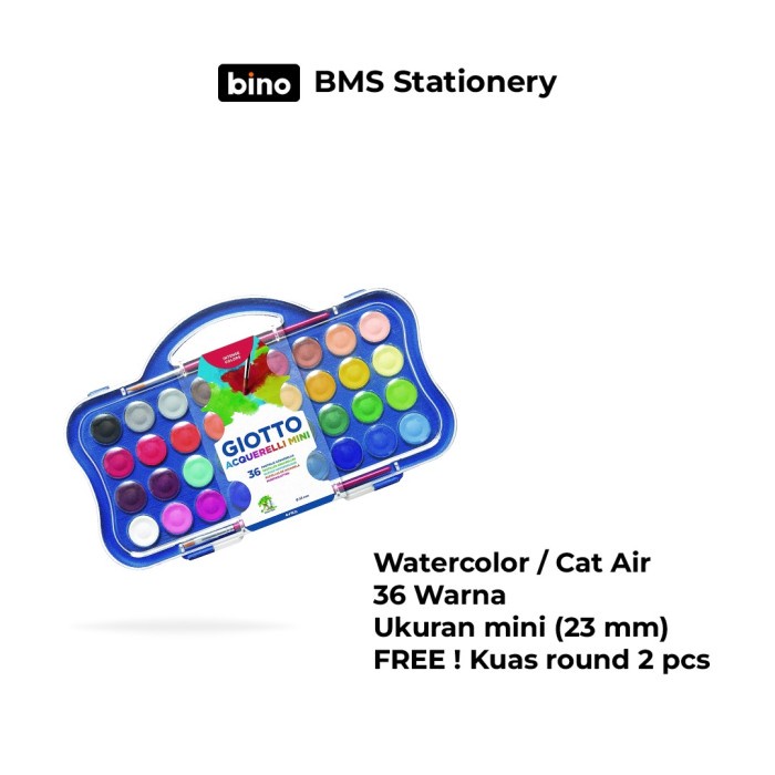 

Terlaris Cat Air Giotto Mini Watercolor 36 Colors #352700