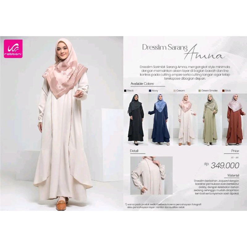 RABBANI | DRESSLIM SARANG ANINA - DRESSLIM COUPLE - GAMIS COUPLE