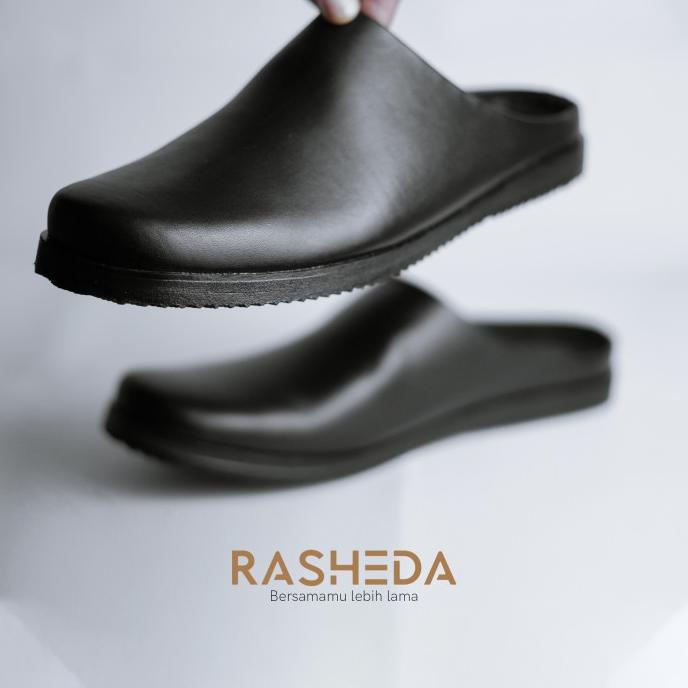 Sepatu Sandal Pria Kulit Asli Rasheda Gr 51 Selop Tutong Bustong Jumbo