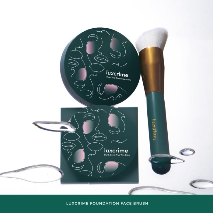 Luxcrime Ultra Cover Foundation Brush Make Up Brush Kuas Bedak Kuas Foundation