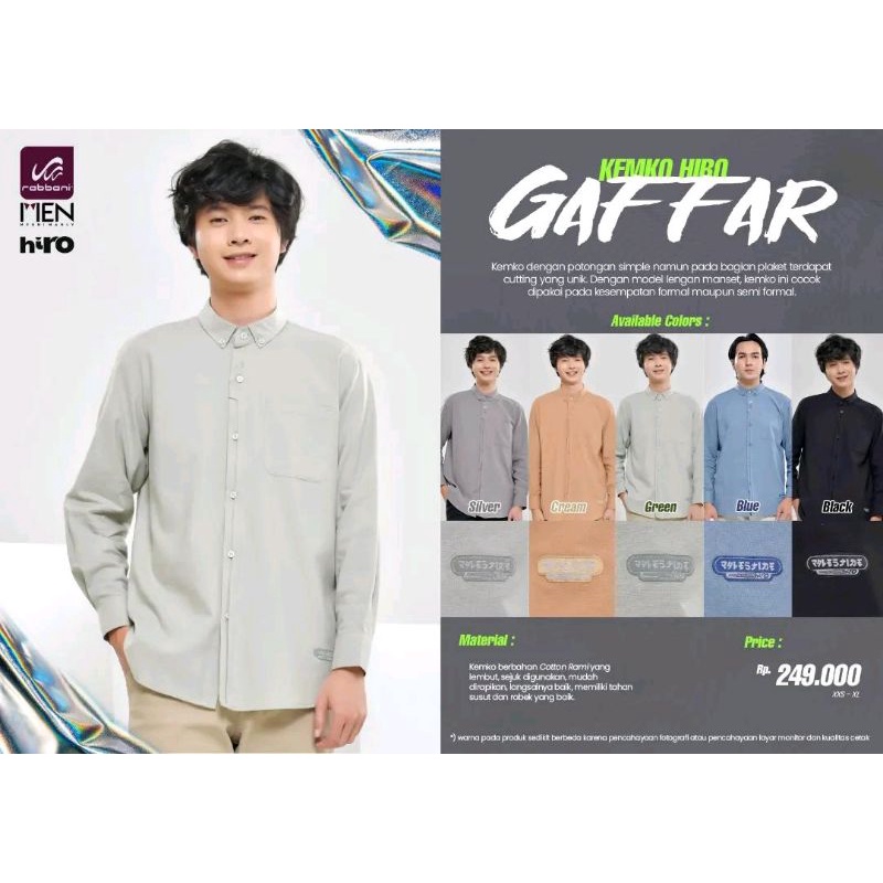 RABBANI | KEMKO HIRO GAFFAR - baju koko rabbani - baju koko lengan pajang - kemko rabbani