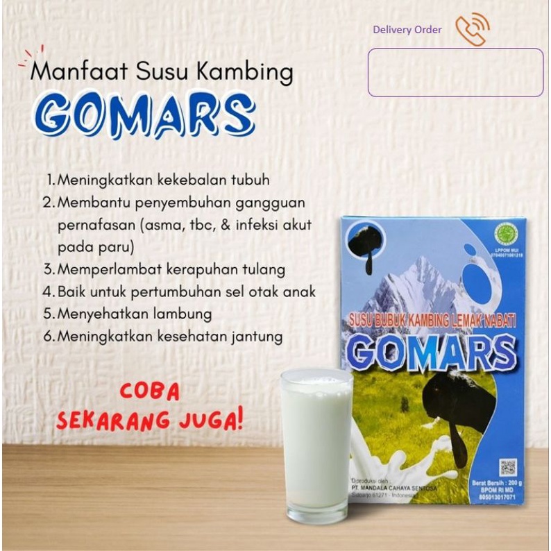 

susu kambing gomars