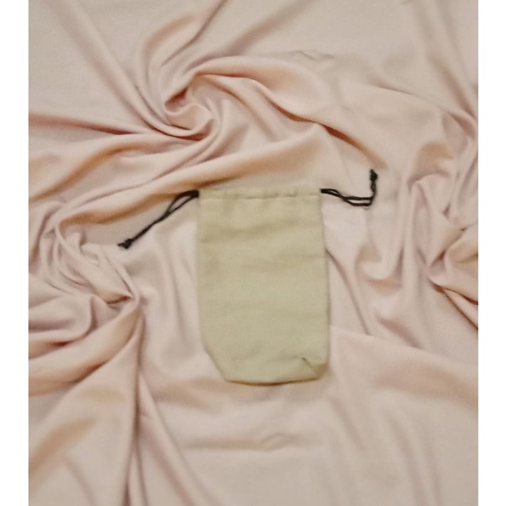 POUCH KANVAS SERUT l POUCH SOUVENIR PERNIKAHAN