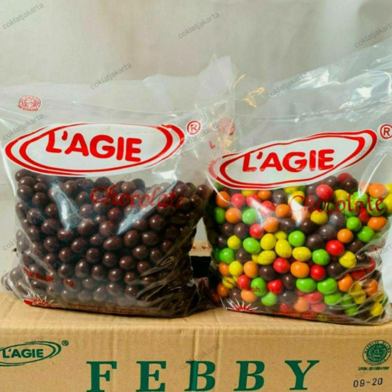 

*L'agie Coklat Febby Peanut Coklat/Warna 1 KG