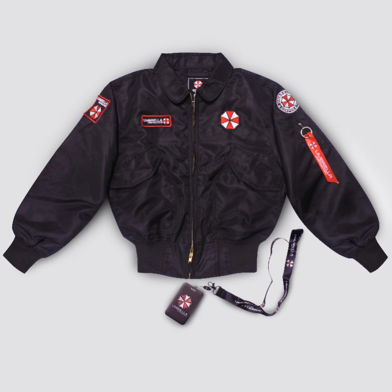 Jaket bomber pria umbrella corporation Flight jaket military jaket army keren