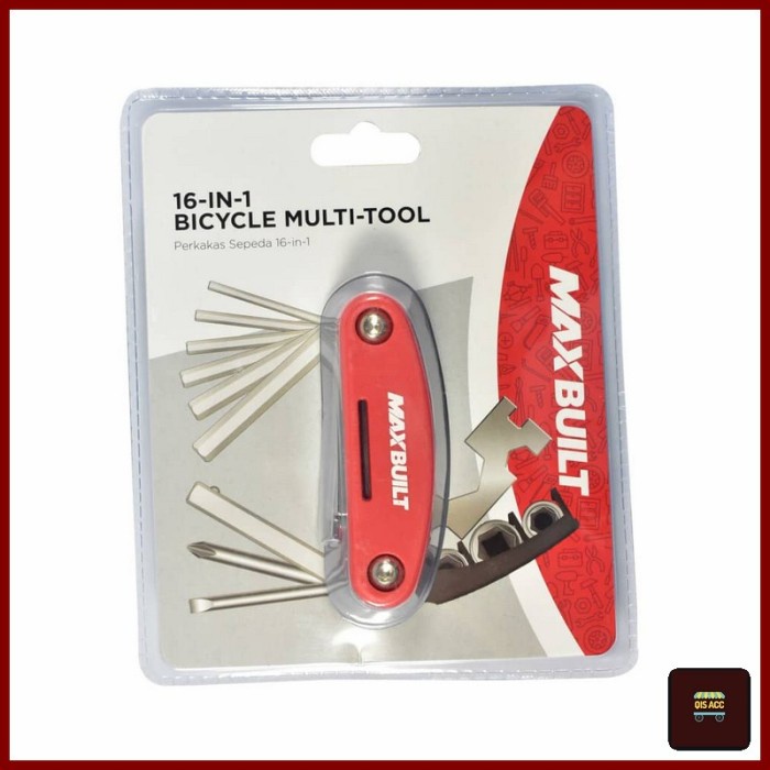 MAXBUILT Toolkit Toolset Sepeda 16 In 1 Multifungsi