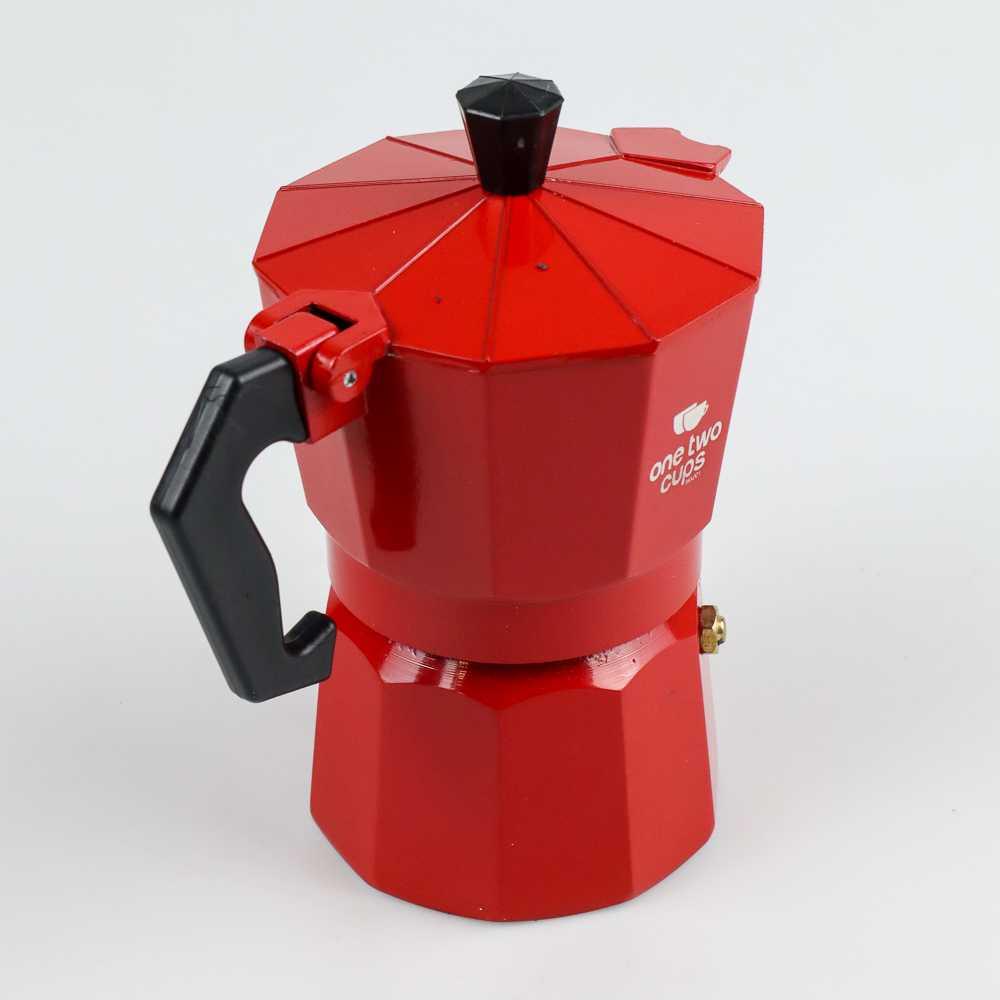 One Two Cups Espresso Coffee Maker Moka Pot Teko Stovetop Filter MX001