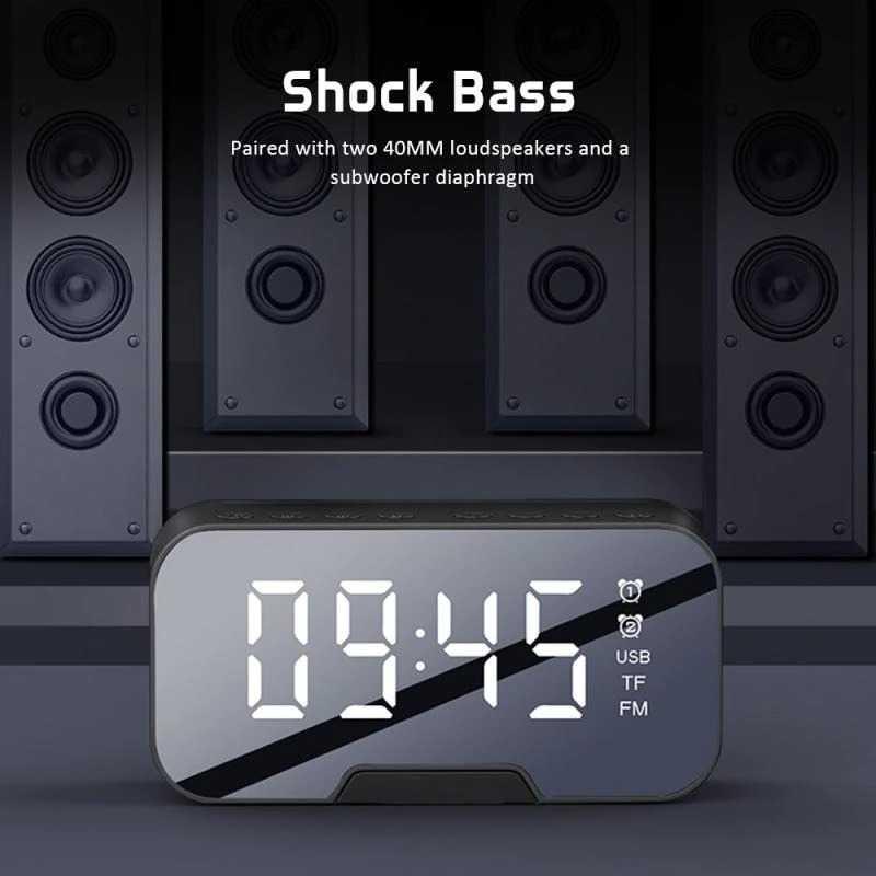 Bannixing Jam Alarm Clock with Bluetooth Active Speaker TF AUX FM 10 Speaker Bluetooth Speaker Speaker Bluetooth Bass Bluetooth Speker Bluetooth Super Bass Spiker Bluetooth Super Bass Speker Speaker Bluetooth Mini Spiker Bass Mp3 Bluetooth Speaker Karaoke