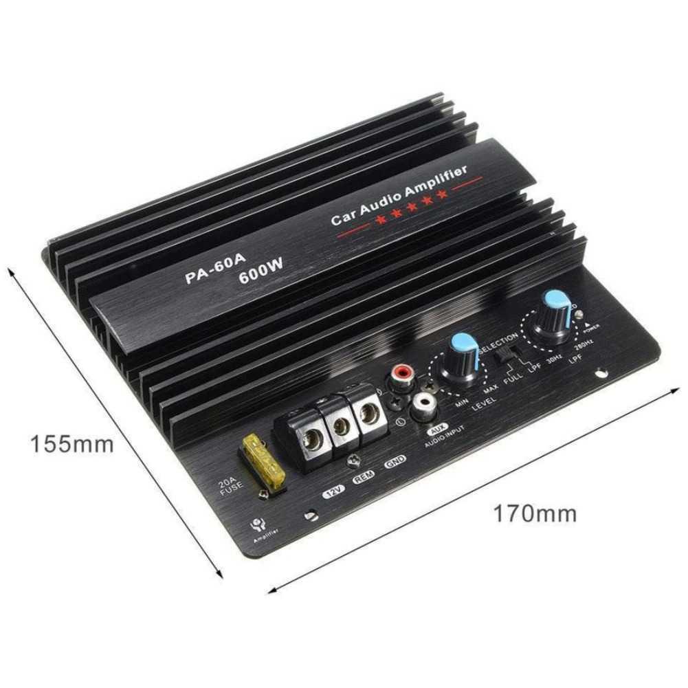 Woopower Mono Car Audio Amplifier Board Bass Subwoofer 600W A-60A