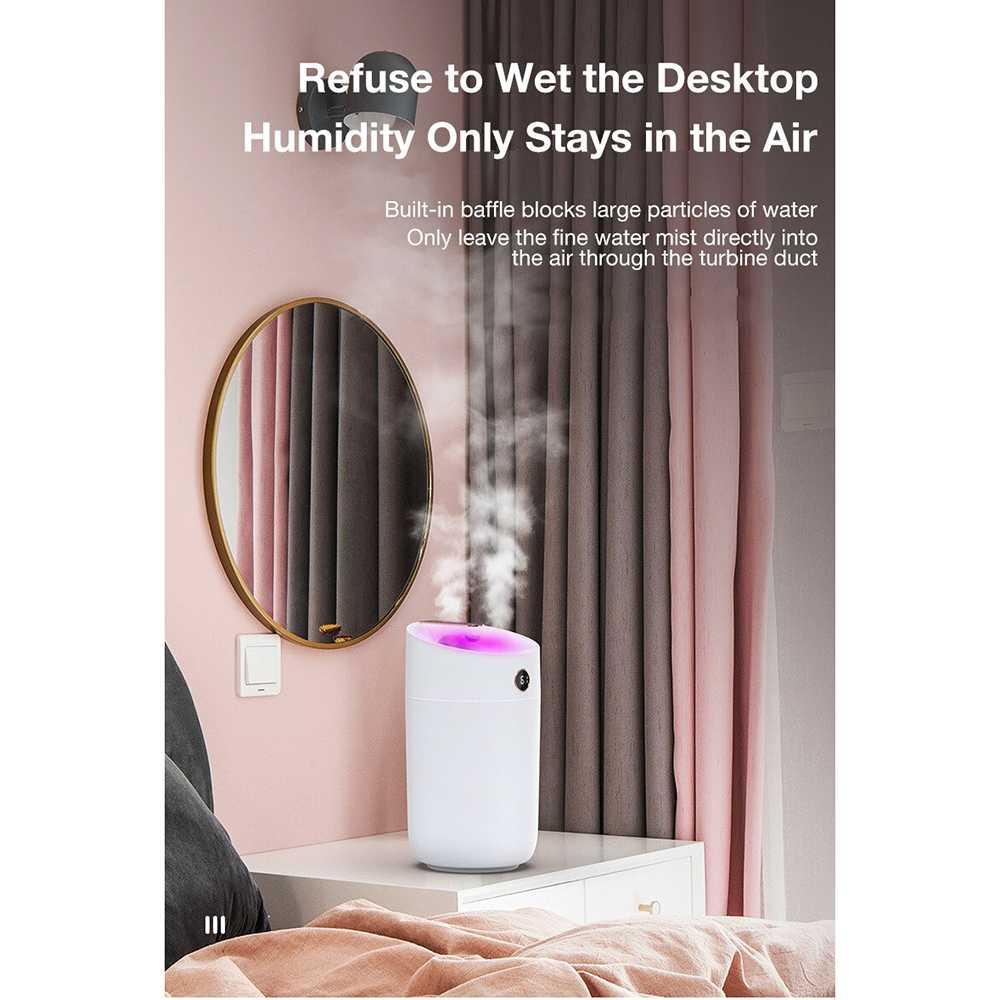 Air Humidifier Aromatherapy Oil Diffuser Double Spray 3L 12 HEAOYE Diffuser Aromatherapy Aromaterapi Humidifier Diffuser Aromaterapi Dehumidifier Diffuser Humidifier Humidifier Diffuser Humidifier Bayi Flu Dan Batuk Air Humidifier Aromatherapy Difuser Hum