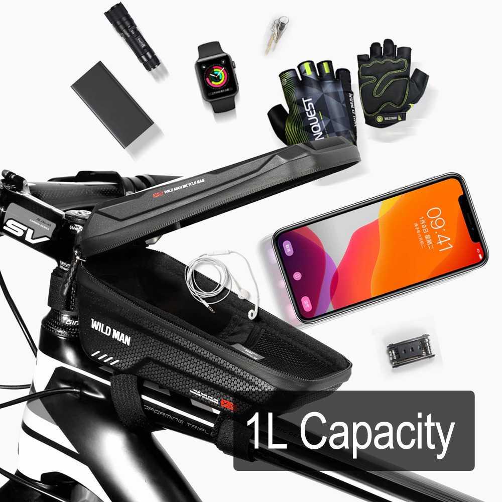 WILD MAN Tas Sepeda Smartphone Case Handlebar Waterproof 1 L - X-2