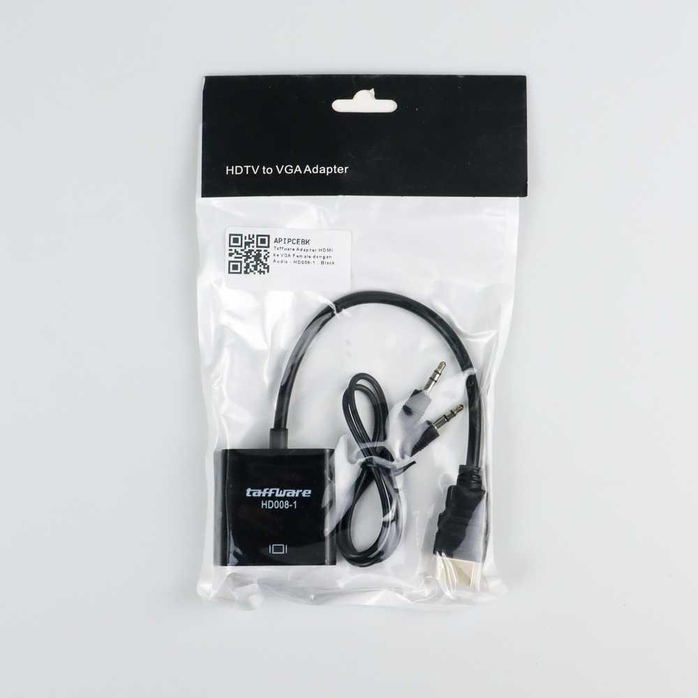 Taffware Adaptor HDMI ke VGA Female dengan Audio D008-1