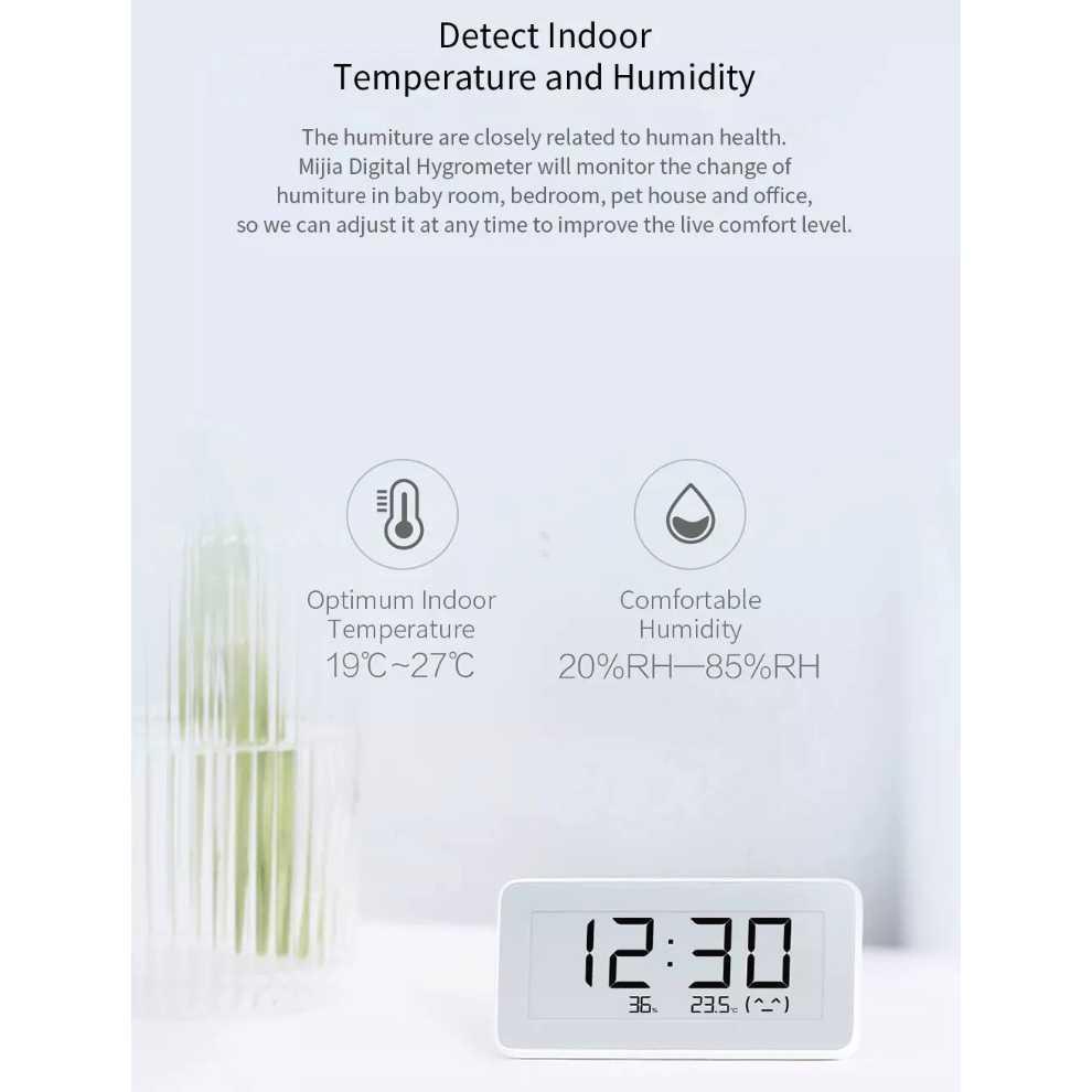 Mijia E-Ink Thermometer Hygrometer Sensor Bluetooth YWSD02MMC