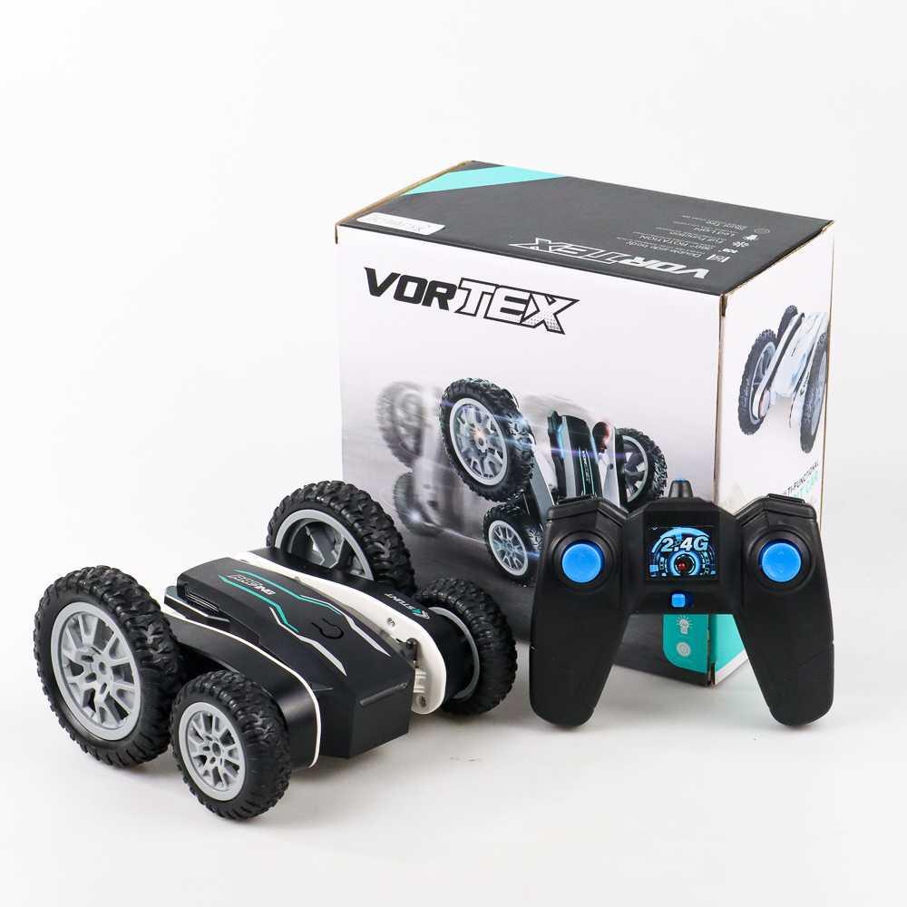 Vortex Remote Control Stunt Car LED 360 Degree Flip 4WD 2.4G - 898A