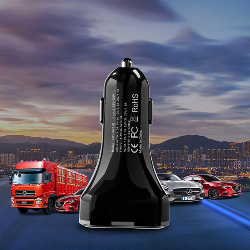 Elistop Car Charger Smartphone USB Type C 2 Port 5A QC3.0 KN318 Perlengkapan Mobil Interior Perlengkapan Mobil Interior Mainan Anak Mobil Mobilan Bisa Dinaiki Mainan Anak Mobil Mobilan Bisa Dinaiki Charger Mobil Motor Charger Mobil Motor Charger Mobil And