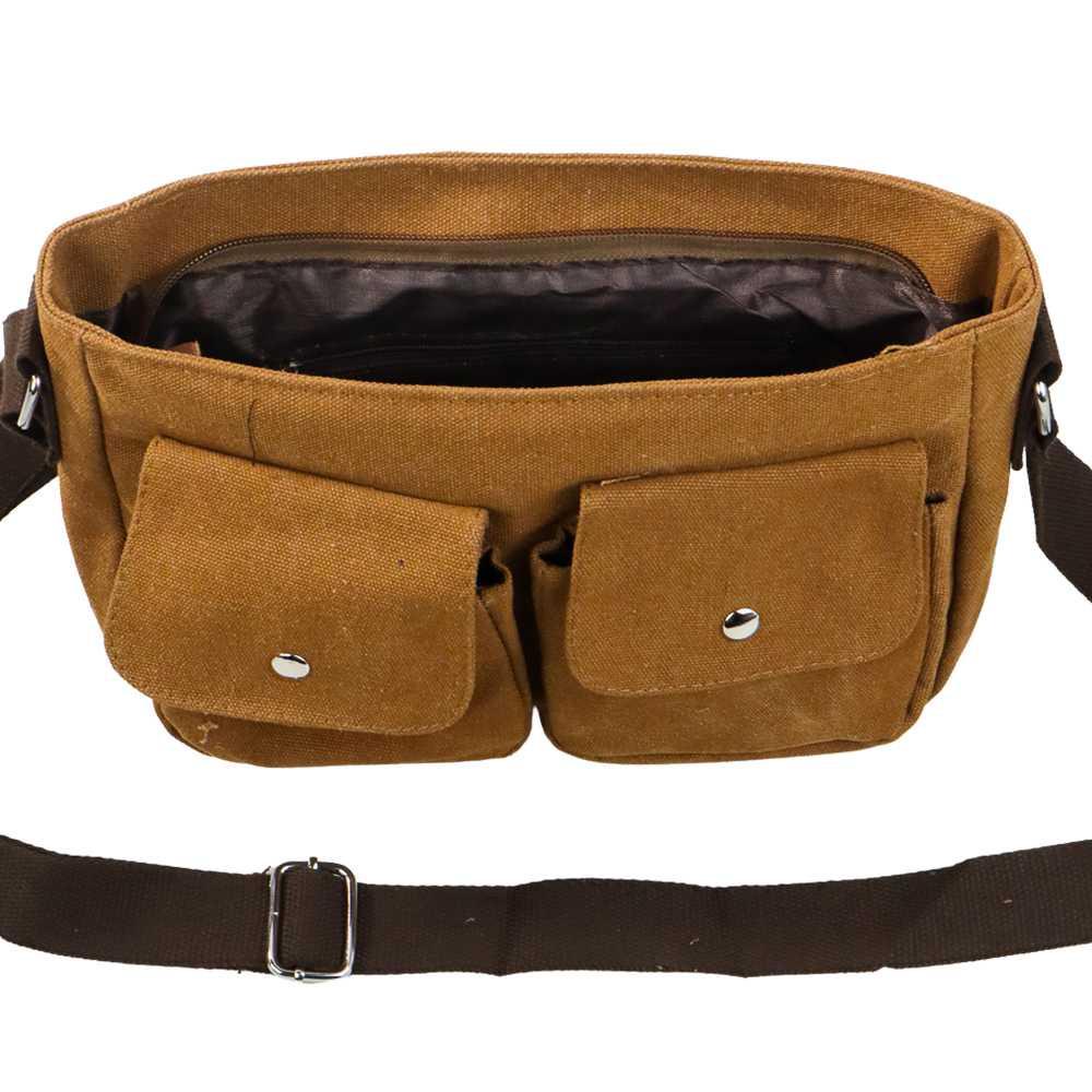 Rhodey Tas Selempang Messenger Bag Bahan Kanvas 008