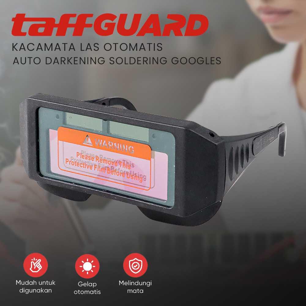 TaffGuard Kacamata Las Otomatis Auto Darkening Soldering Googles 5100B