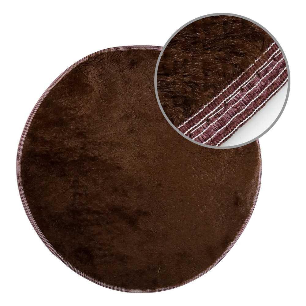 Karpet Matras Bulu Velvet Non-Slip Living Room Rug Bundar Karpet Bulu Tebal Estetik Rafsur Katpet Hi