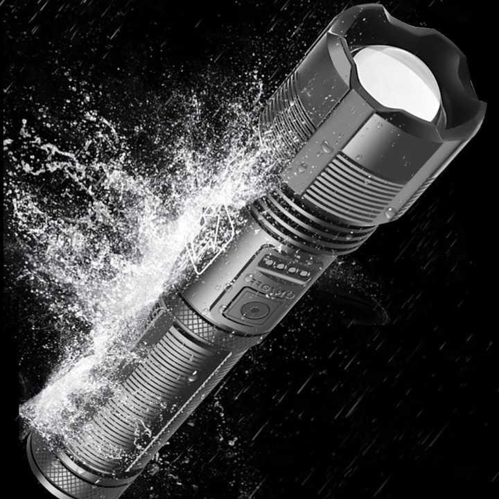 Ceholyd Senter LED Tactical Flashlight Zoomable Head XHP70 400 Lumens 7