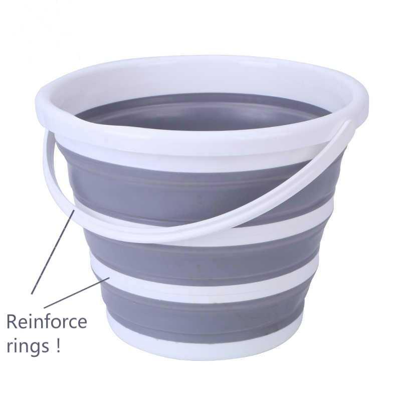 AsyPets Ember Lipat Water Bucket Foldable Collapsible 10L ST360 Kecil Tinggi Afur Wastafel Piring Lu