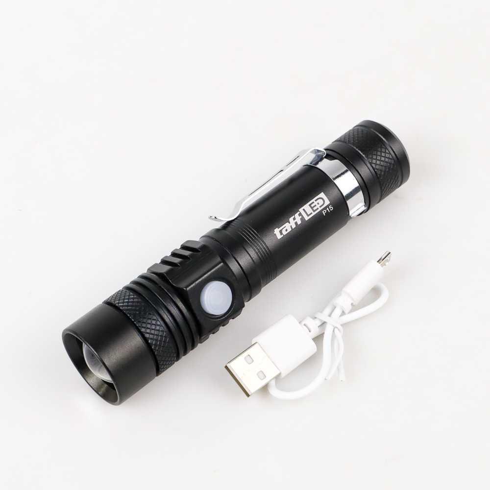 Senter LED XML-T6 - P15 USB Rechargeable Senter Led Super Terang Senter Kepala Super Terang Senter Super Terang Laser Jarak Jauh Senter Mini Senter Cas Senter Swat Senter Kepala Luby Senter Kepala Dony Lampu Senter Kepala Senter Police