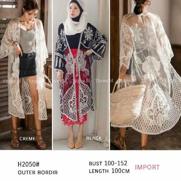 Outer outer pantai outer transparan outer best seller outer hitam kardigan putih muslim