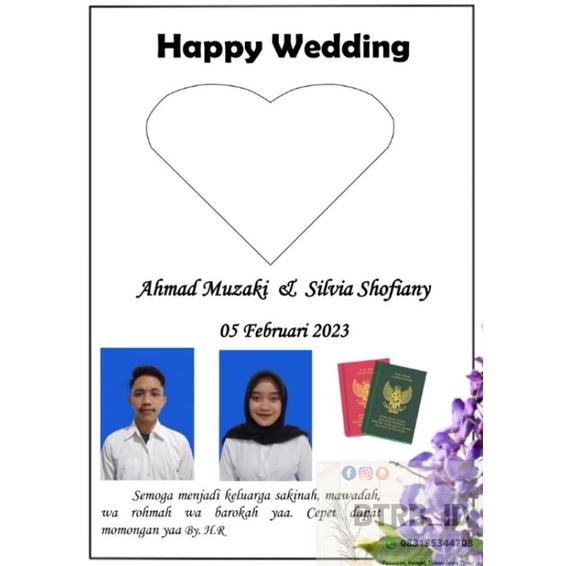 pop up frame/figura 3D 5R kado ulang tahun/wisuda/anniversary